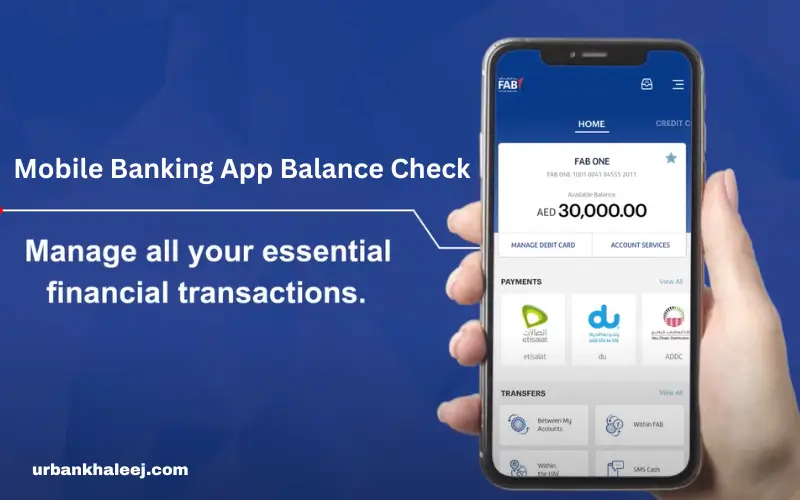 Mobile Banking App Balance Check