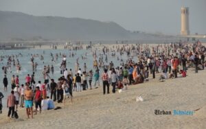 Umm Suqeim Night Swimming Beach Dubai
