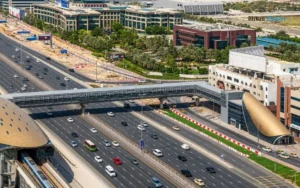 Overview of Business Bay Metro Station