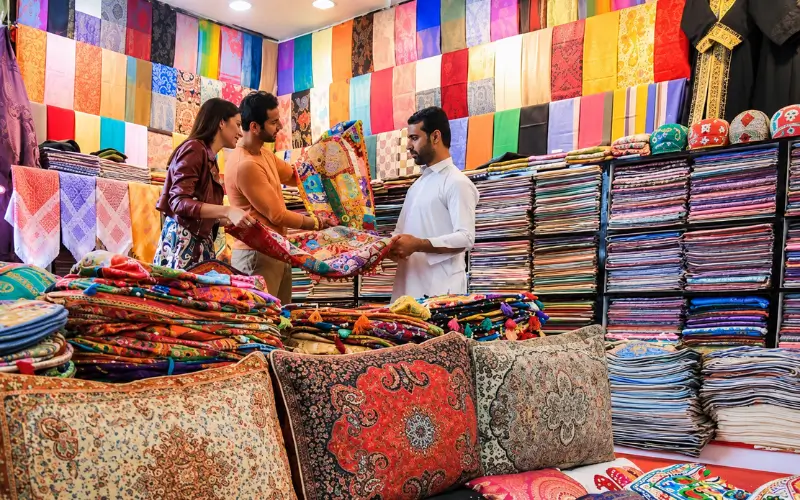 Textiles and Fabrics at Naif Souk