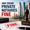 Abu Dhabi Private Notaries Fine