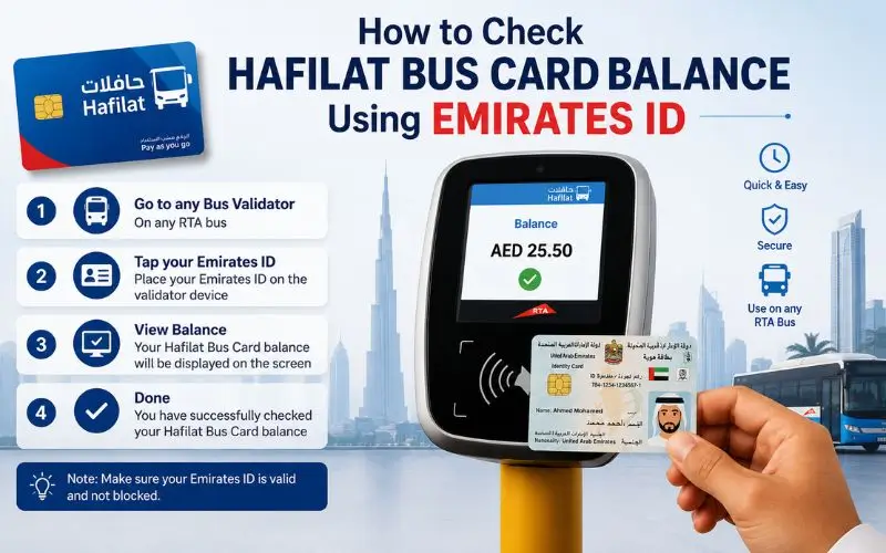 Check Hafilat Bus Card Balance