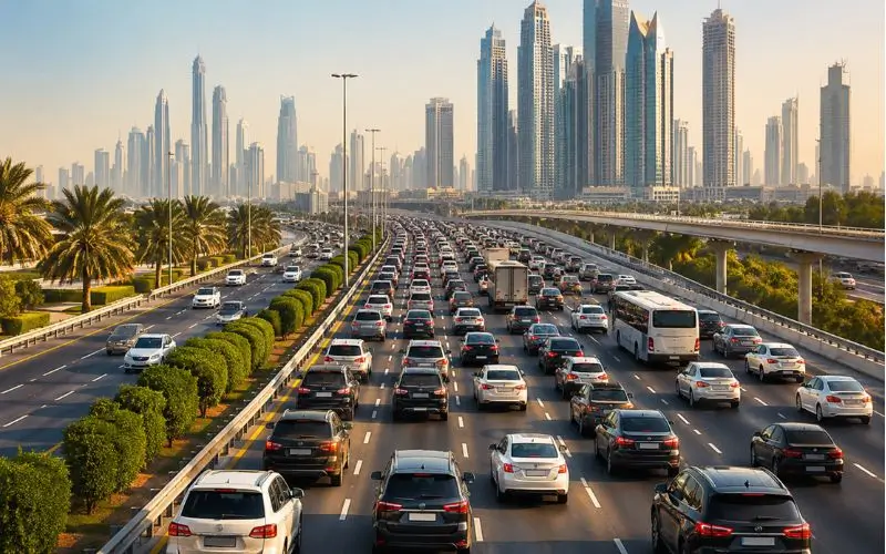 Dubai Friday Traffic