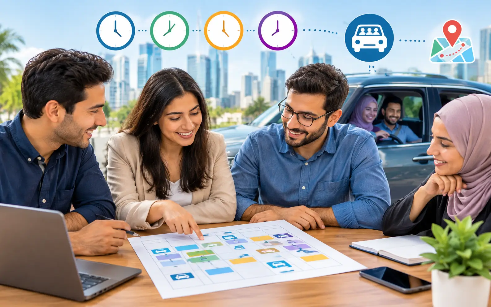 Carpool Schedule When Work Hours Do Not Match